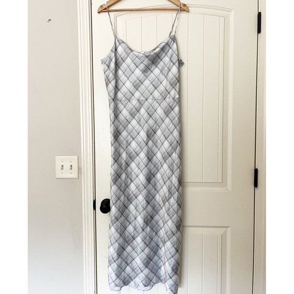 Vince Plaid Cowl Neck Slip Dress - Picture 3 of 10